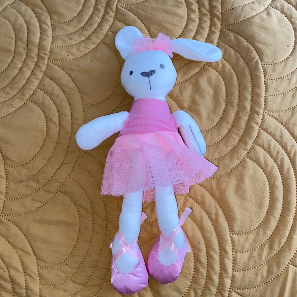 Floppy Ear Bunny Ballerina - Pink